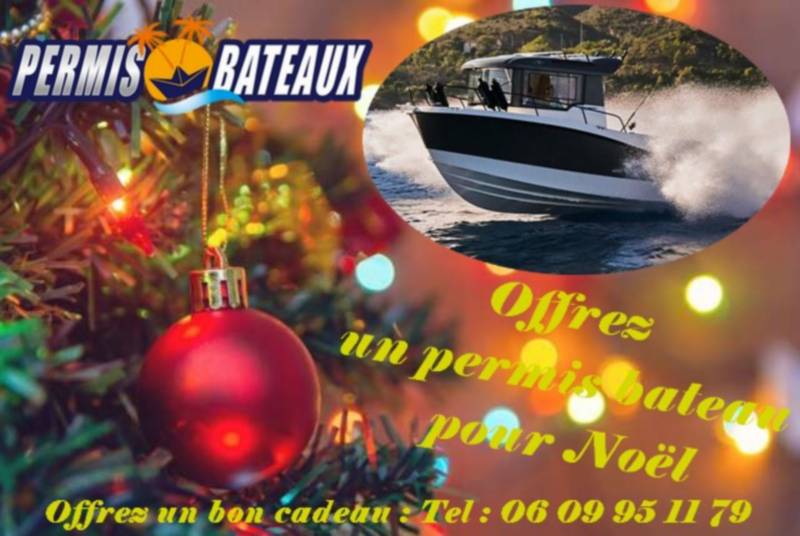 Cadeau de Noël - Permis bateau à l'école de navigation du port d'Hyères